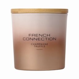 French Connection Ombre Champagne Truffle Candle 322g in Light Bronze