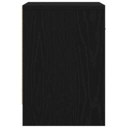 Berkfield Home Bedside Cabinets 2 pcs with Drawer Black 39x28x41 cm - Size: 39 x 28 x 41 cm - thumbnail 7