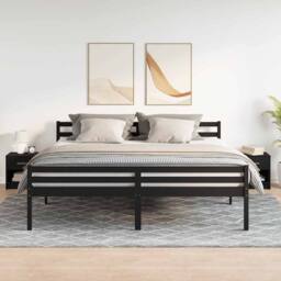 Berkfield Home Bedside Cabinets 2 pcs with Drawer Black 39x28x41 cm - Size: 39 x 28 x 41 cm - thumbnail 2