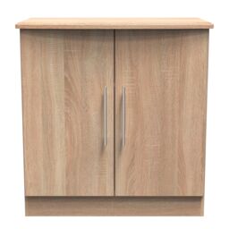 Ready Assembled 2 U Carlton 2 Door Cabinet (Ready Assembled) in Light Oak - Size: Medium - thumbnail 1