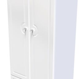 Ready Assembled 2 U Stratford 2 Door 2 Drawer Wardrobe (Ready Assembled) in White - thumbnail 4