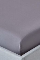 Homescapes Egyptian Cotton Deep Fitted Sheet 18 inch 200 Thread Count in Dark Grey - Size: King Fitted