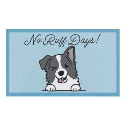 Artsy Mats Mosaic Tiles Indoor & Outdoor Doormat - 70x40cm in Blue - Size: 40 cm x 70 cm - thumbnail 2