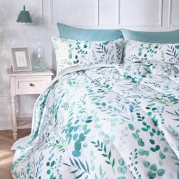 OHS Floral Coverless 10.5 TOG Duvet Set Pillowcase Quilted Cover in Light Green - Size: Double - thumbnail 2