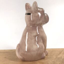 Animal Crackers French Bulldog Ceramic Money Box Piggy Bank Decoration Frenchie Lover Gift in Beige - thumbnail 3