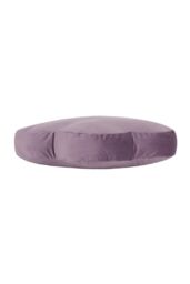 Heya Home Flower Velvet Reversible Ready Filled Cushion in Lilac - Size: 45 cm x 45 cm - thumbnail 2
