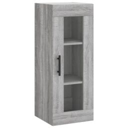 Berkfield Home Highboard Grey Sonoma 34.5x34x180 cm Engineered Wood - thumbnail 5