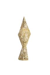 Garden Sanctuary Decorative Star-shaped Christmas Tree Topper in Gold - thumbnail 6