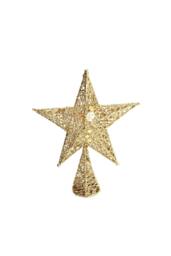 Garden Sanctuary Decorative Star-shaped Christmas Tree Topper in Gold - thumbnail 5