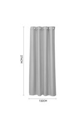 Garden Sanctuary Grey High-Precision Waterproof Blackout Curtain Cloth, 132cm L x 274cm W - Size: 132 cm L x 274 cm W - thumbnail 3