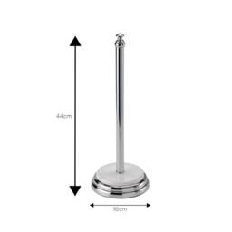 Showerdrape Opera 2 Piece Bathroom Accessory Set Spare Roll Holder & Toilet Brush in White - thumbnail 5