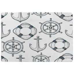 Benjamin Tate Design Anchor & Wheel Designer Rug in Natural - Size: Large - thumbnail 1