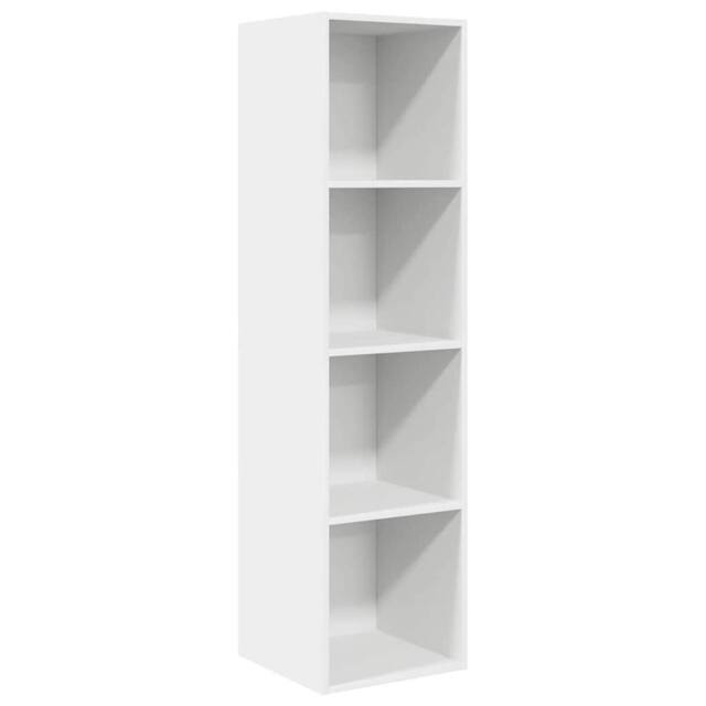 Berkfield Home Wall-mounted TV Cabinet White 37x37x142.5 cm Engineered Wood - image 1