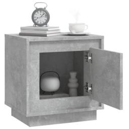 Berkfield Home Bedside Cabinet Concrete Grey 44x35x45 cm Engineered Wood - Size: 44 x 35 x 45 cm - thumbnail 5