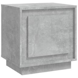 Berkfield Home Bedside Cabinet Concrete Grey 44x35x45 cm Engineered Wood - Size: 44 x 35 x 45 cm - thumbnail 1