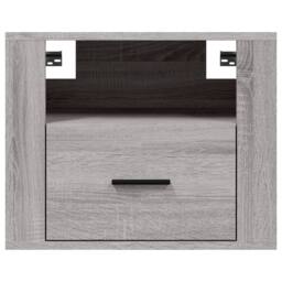Berkfield Home Wall-mounted Bedside Cabinets 2 pcs Grey Sonoma 50x36x40 cm - Size: 50 x 36 x 40 cm - thumbnail 7