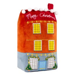 Furn Christmas Spirit House Velvet Novelty Door Stop