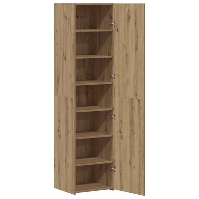 Berkfield Home Highboard Artisan Oak 45x42.5x185 cm Engineered Wood in Brown - image 1