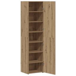 Berkfield Home Highboard Artisan Oak 45x42.5x185 cm Engineered Wood in Brown - thumbnail 1