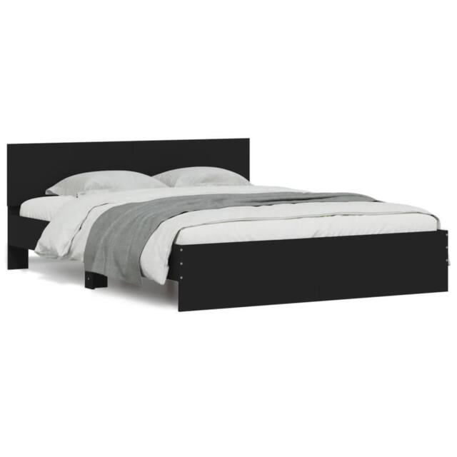 Berkfield Home Bed Frame without Mattress Black 150x200 cm King Size - image 1