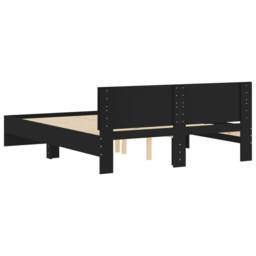 Berkfield Home Bed Frame without Mattress Black 150x200 cm King Size - thumbnail 7