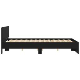 Berkfield Home Bed Frame without Mattress Black 150x200 cm King Size - thumbnail 6