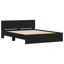 Berkfield Home Bed Frame without Mattress Black 150x200 cm King Size - thumbnail 4