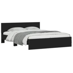 Berkfield Home Bed Frame without Mattress Black 150x200 cm King Size - thumbnail 3
