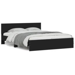 Berkfield Home Bed Frame without Mattress Black 150x200 cm King Size - thumbnail 1
