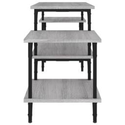 Berkfield Home TV Cabinet Grey Sonoma 117x35x52 cm Engineered Wood - Size: 117 x 35 x 52 cm - thumbnail 6