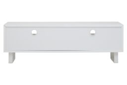 Orsina Contemporary White High Gloss Media Cabinet - Gloss Finish TV Cabinet For Livingroom - Functional TV Unit - thumbnail 5