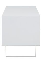 Orsina Contemporary White High Gloss Media Cabinet - Gloss Finish TV Cabinet For Livingroom - Functional TV Unit - thumbnail 4