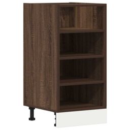 Berkfield Home Bottom Cabinet Brown Oak 40x44.5x81.5 cm Engineered Wood - thumbnail 2