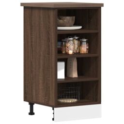 Berkfield Home Bottom Cabinet Brown Oak 40x44.5x81.5 cm Engineered Wood - thumbnail 1