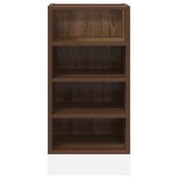 Berkfield Home Bottom Cabinet Brown Oak 40x44.5x81.5 cm Engineered Wood - thumbnail 4