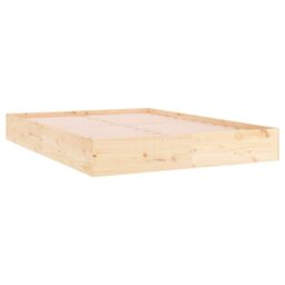 Berkfield Home Bed Frame Solid Wood 180x200 cm Super King Size in Brown - thumbnail 4