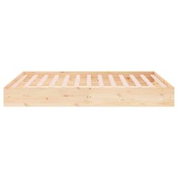 Berkfield Home Bed Frame Solid Wood 180x200 cm Super King Size in Brown - thumbnail 6