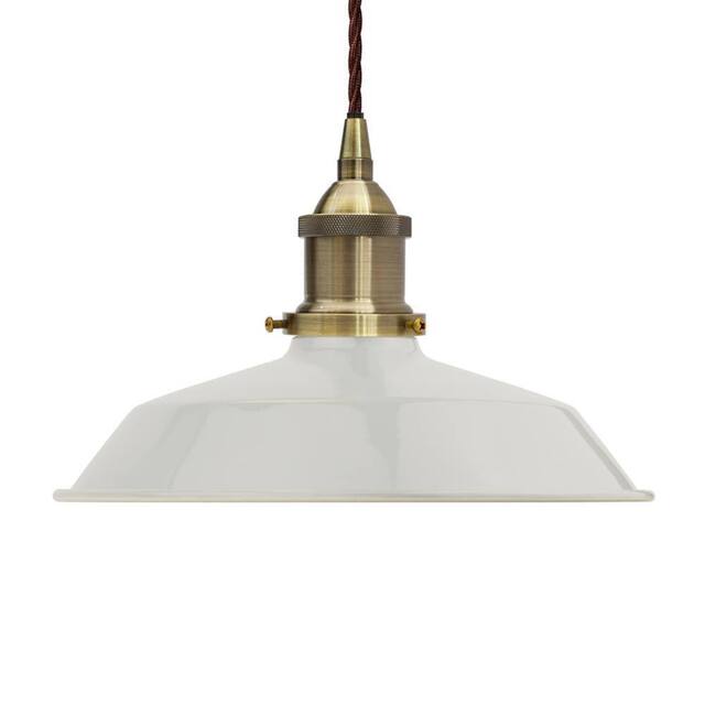 SE Home Pale Grey Small Trinity Metal Pendant Light - Antique Brass - image 1