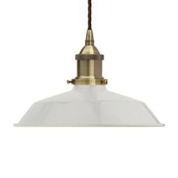 SE Home Pale Grey Small Trinity Metal Pendant Light - Antique Brass
