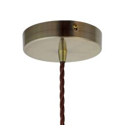 SE Home Pale Grey Small Trinity Metal Pendant Light - Antique Brass - thumbnail 3