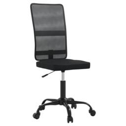Berkfield Home Office Chair Black Mesh Fabric - thumbnail 2
