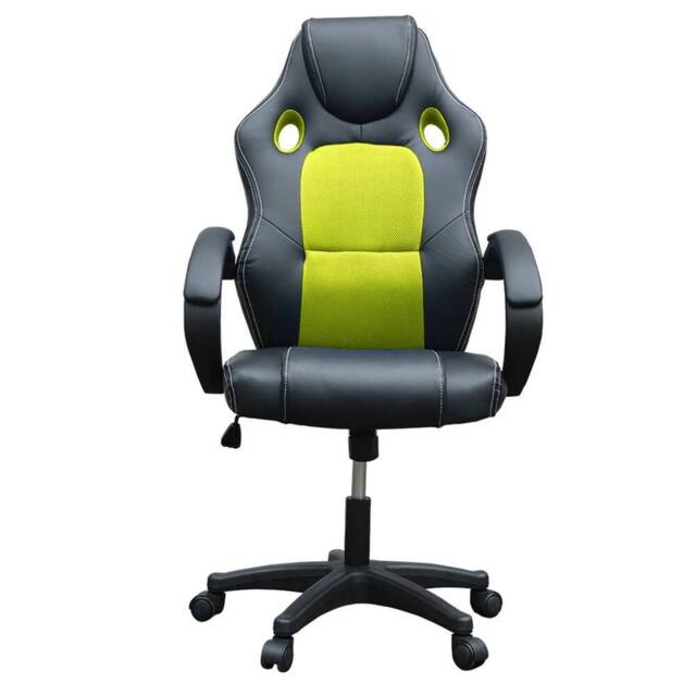 Hinsinc Lemon Yellow-Office Chair Ergonomic Desk Chair in Black - Size: 0.6m2 - image 1