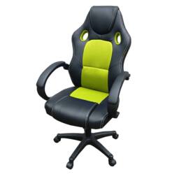Hinsinc Lemon Yellow-Office Chair Ergonomic Desk Chair in Black - Size: 0.6m2 - thumbnail 5