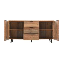 Matteo Vintage Brown Sideboard Storage Cabinet with Shelves & Drawers - thumbnail 6