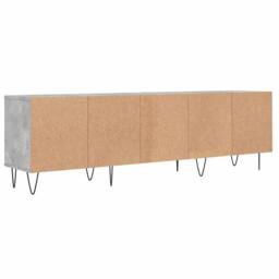 Berkfield Home TV Cabinet Concrete Grey 150x30x44.5 cm Engineered Wood - thumbnail 8