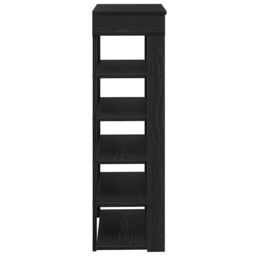 Berkfield Home Shoe Rack Black 60x30x98 cm Engineered Wood - Size: 60 x 30 x 98 cm - thumbnail 5