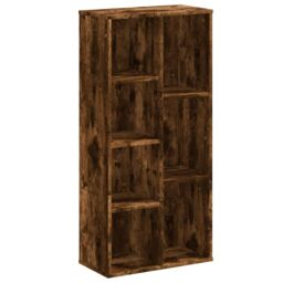 Berkfield Home Bookcase Smoked Oak 50x25x105 cm Engineered Wood in Brown - Size: 50 x 25 x 105 cm - thumbnail 2