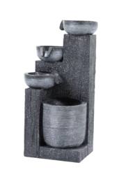H&O Direct Solar-Powered Water Fountain Outdoor Rockery Decor in Natural - thumbnail 4
