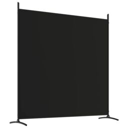 Berkfield Home 3-Panel Room Divider Black 525x180 cm Fabric - thumbnail 6