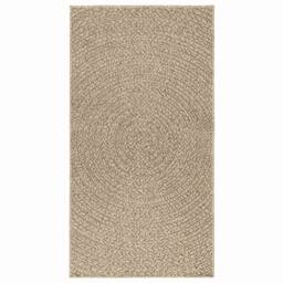 Berkfield Home Rug ZIZUR Beige 80x150 cm Jute Look Indoor & Outdoor - Size: Medium - thumbnail 3